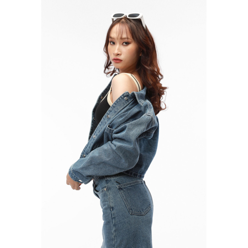 Cropped Denim Jacket