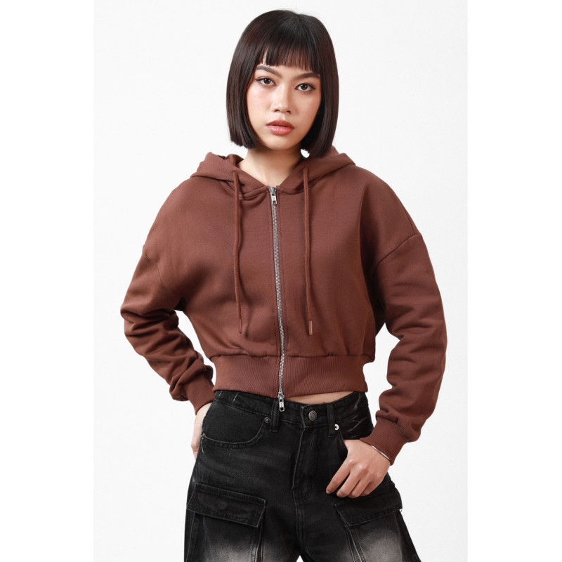 Cropped Hood Jacket