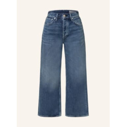 short sleeve denim shirt dress in midwash blue