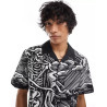Santa Cruz printed shirt in black and white