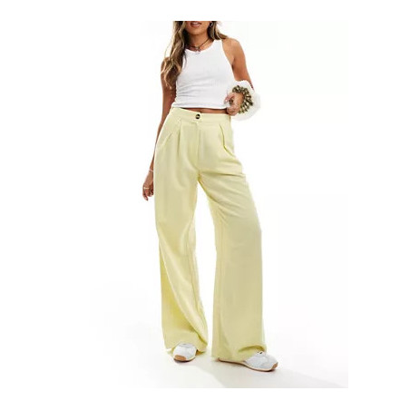 copy of Reclaimed Vintage mensy wide leg trouser in linen look