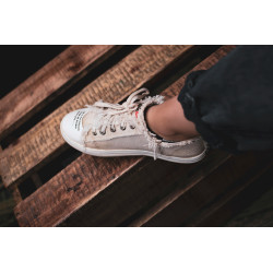 ASOS DESIGN chunky zip up shoes in black with red detail