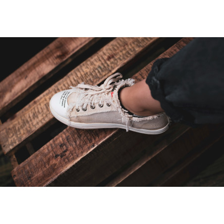 ASOS DESIGN chunky zip up shoes in black with red detail