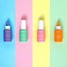 Cosmetics on Colorful Background