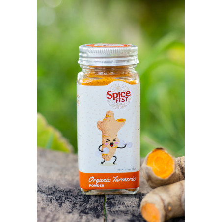 Product Shot of an Organic Turmeric Powder