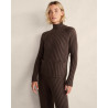 Organic Cotton Rib Knit Turtleneck