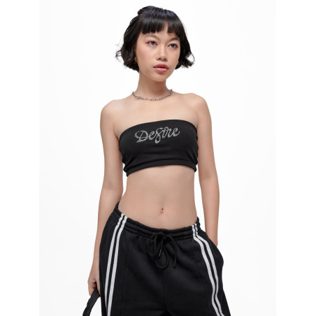 Cropped Tops With Rhinestones