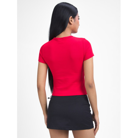 Regular Fitted T-Shirt with Red