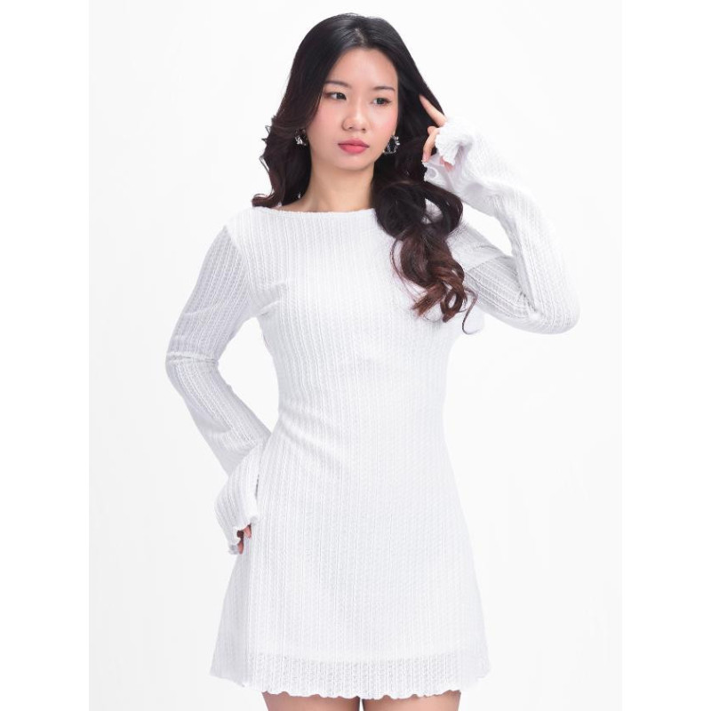 Textured Mini Dress